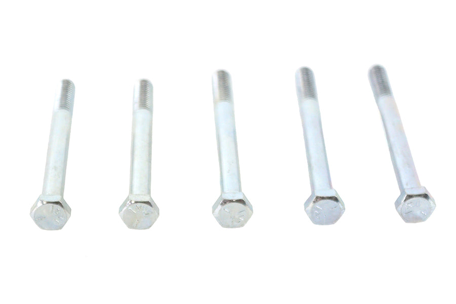 V-Twin Zinc Hex Cap Bolts 5/16 inch-18 x 3-1/4 inch – Pack of 5