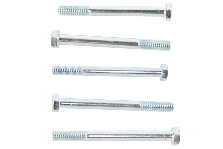 V-Twin Zinc Hex Cap Bolts 5/16 inch-18 x 3-1/4 inch – Pack of 5