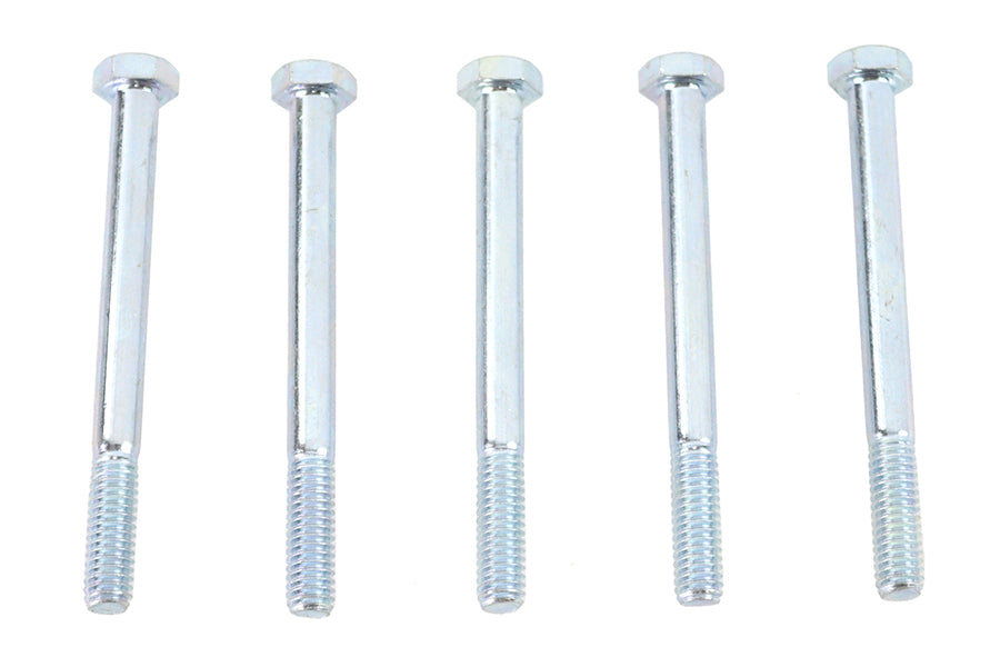 V-Twin Zinc Hex Cap Bolts 5/16 inch-18 x 3-1/2 inch (Pack of 5)