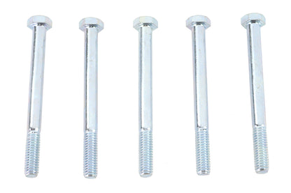 V-Twin Zinc Hex Cap Bolts 5/16 inch-18 x 3-1/2 inch (Pack of 5)