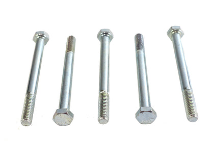 V-Twin Zinc Hex Cap Bolts 5/16 inch-18 x 3-3/4 inch - Pack of 5