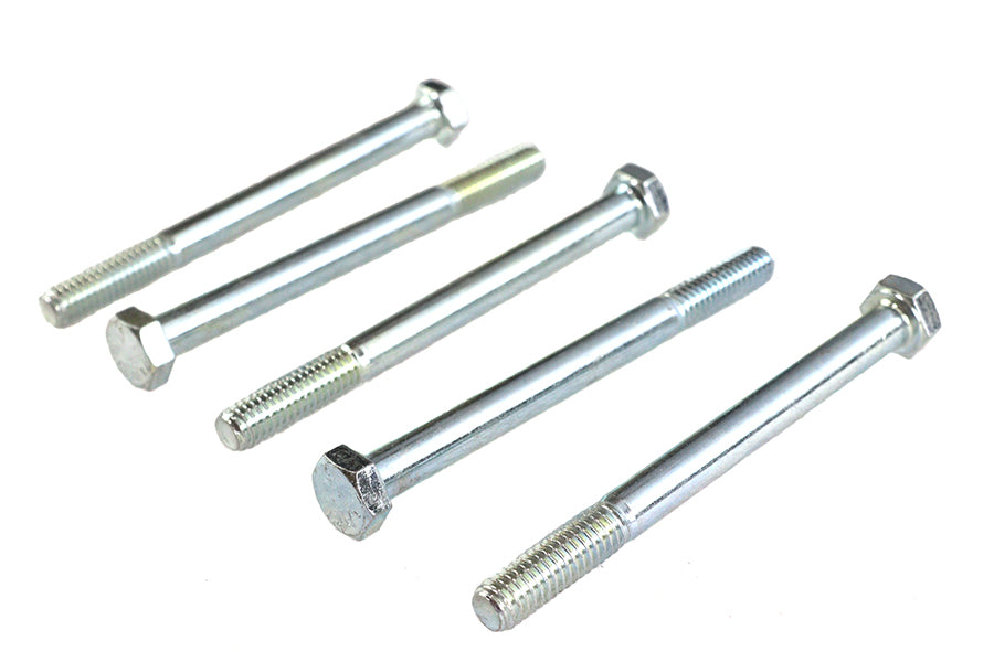 V-Twin Zinc Hex Cap Bolts 5/16 inch-18 x 3-3/4 inch - Pack of 5