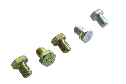 V-Twin Zinc Hex Cap Bolts 3/8 inch-16 x 1/2 inch - Pack of 5