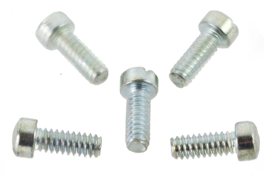 V-Twin 10-24 x 1/2 inch Fillister Head Screw Zinc Finish - Pack of 5