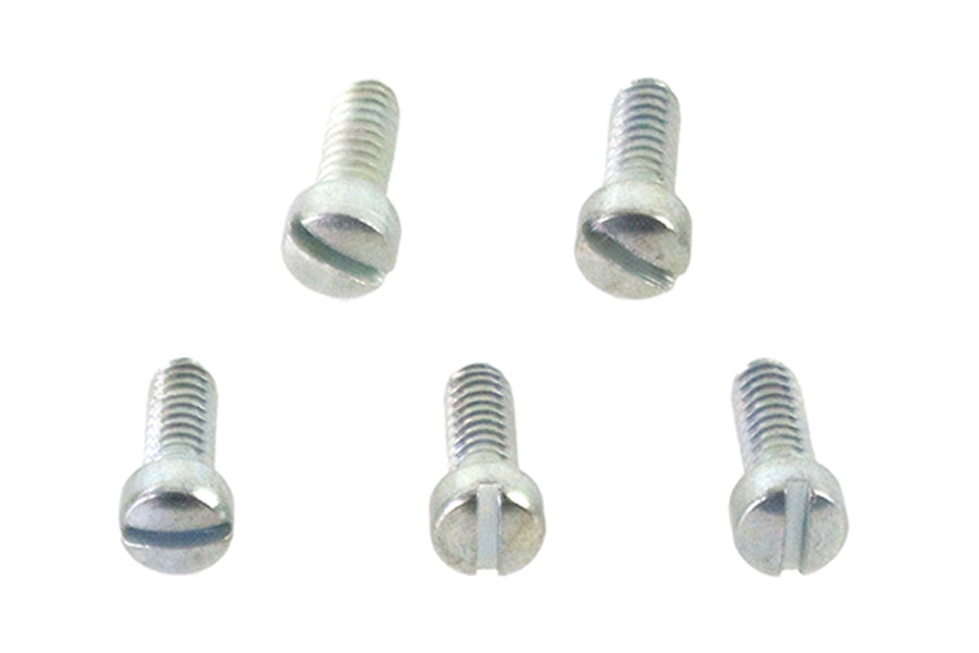 V-Twin 10-24 x 1/2 inch Fillister Head Screw Zinc Finish - Pack of 5