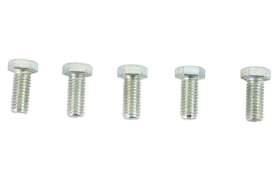 V-Twin Zinc Hex Cap Bolts 3/8 inch-16 x 7/8 inch – Pack of 5