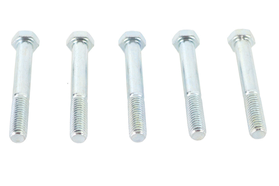 V-Twin Zinc Hex Cap Bolts 3/8 inch-16 x 2-3/4 inch Pack of 5