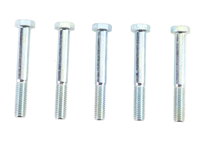 V-Twin Zinc Hex Cap Bolts 3/8 inch-16 x 2-3/4 inch Pack of 5