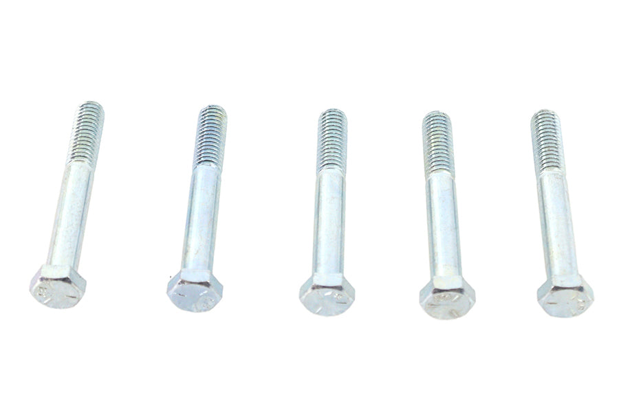 V-Twin Zinc Hex Cap Bolts 3/8 inch-16 x 3-1/4 inch - Pack of 5