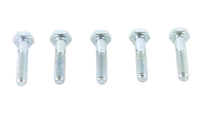 V-Twin Zinc Hex Cap Bolts 7/16 inch-14 x 1 inch (Pack of 5)