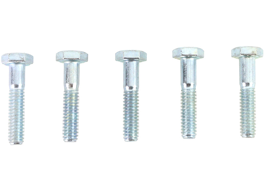 V-Twin Zinc Hex Cap Bolts 7/16 inch-14 x 1 inch (Pack of 5)