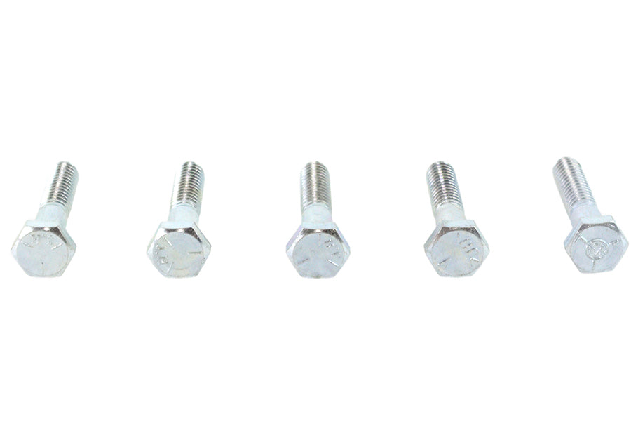 V-Twin Zinc Hex Cap Bolts 7/16 inch-14 x 1 inch (Pack of 5)