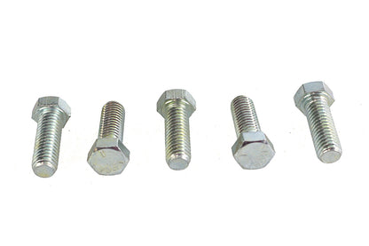 V-Twin Zinc Hex Cap Bolts 7/16 inch-14 x 1-1/4 inch – Pack of 5