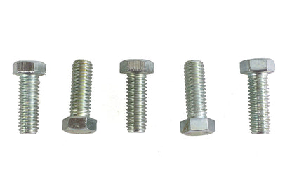 V-Twin Zinc Hex Cap Bolts 7/16 inch-14 x 1-1/4 inch – Pack of 5
