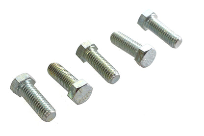 V-Twin Zinc Hex Cap Bolts 7/16 inch-14 x 1-1/4 inch – Pack of 5