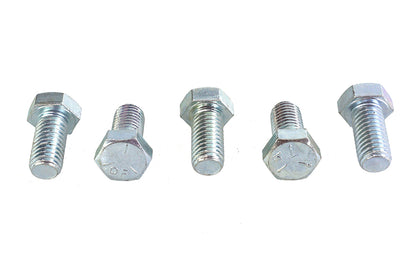 V-Twin Zinc Hex Cap Bolts 1/2 Inch-13 x 1 Inch (Pack of 5)