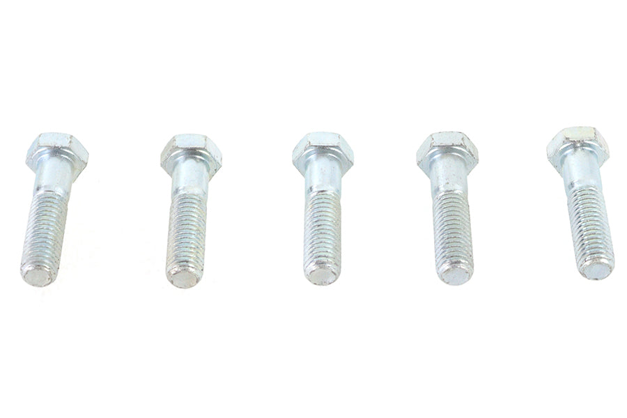 V-Twin Zinc Hex Cap Bolts 1/2 inch-13 x 2 inch (Pack of 5)