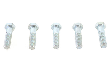 V-Twin Zinc Hex Cap Bolts 1/2 inch-13 x 2 inch (Pack of 5)