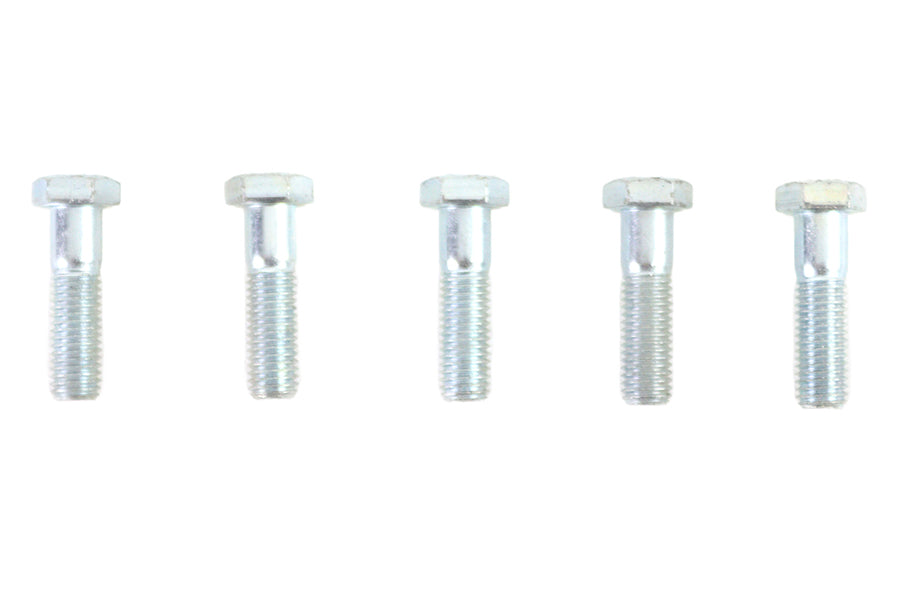 V-Twin Zinc Hex Cap Bolts 1/2 inch-13 x 2 inch (Pack of 5)