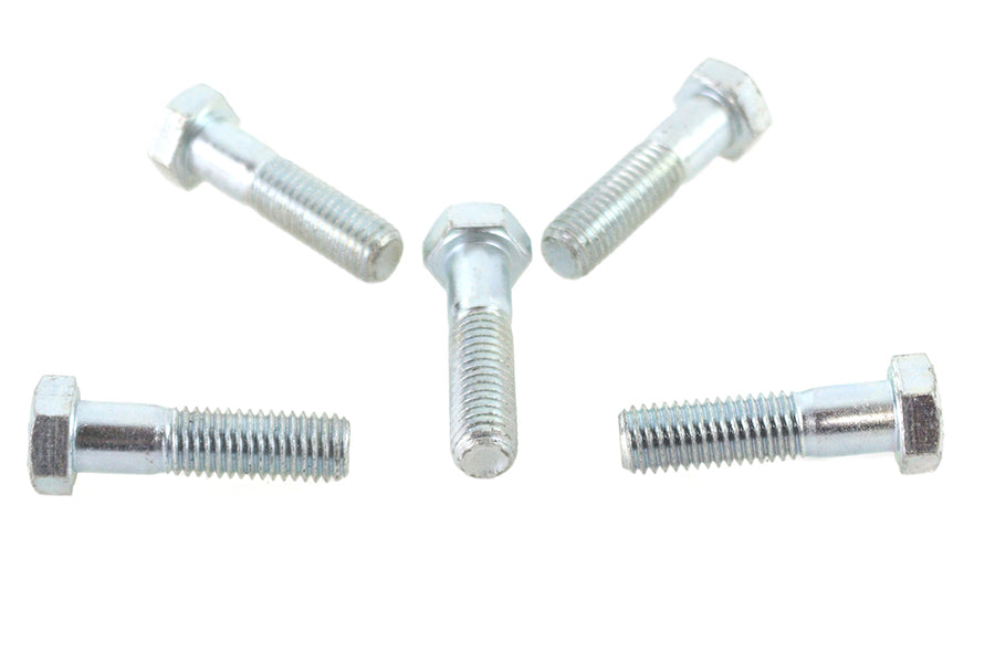 V-Twin Zinc Hex Cap Bolts 1/2 inch-13 x 2 inch (Pack of 5)