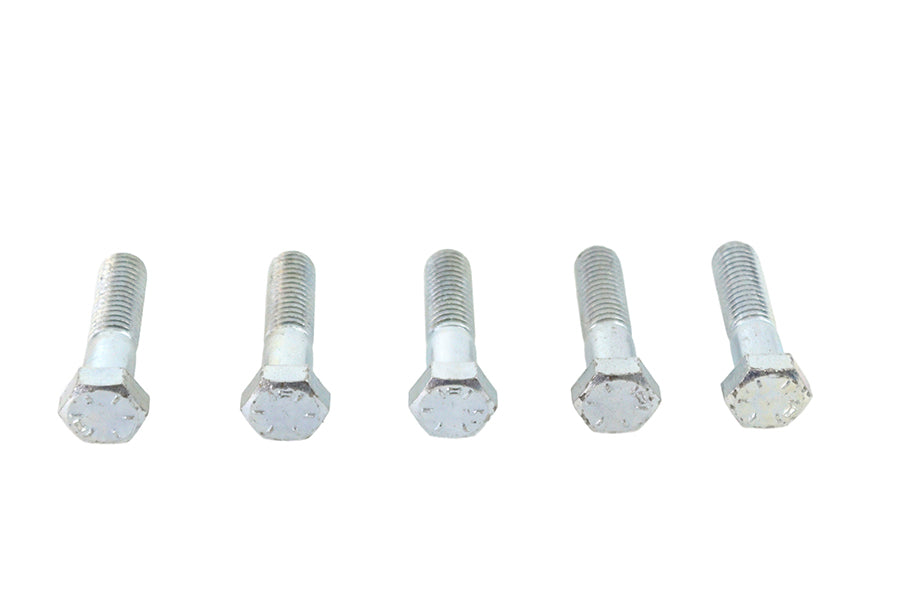 V-Twin Zinc Hex Cap Bolts 1/2 inch-13 x 2 inch (Pack of 5)
