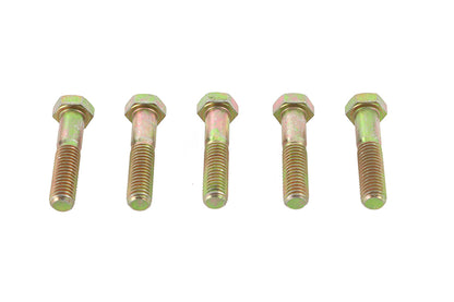 V-Twin Zinc Hex Cap Bolts 1/2 Inch-13 x 2-1/4 Inch – Pack of 5
