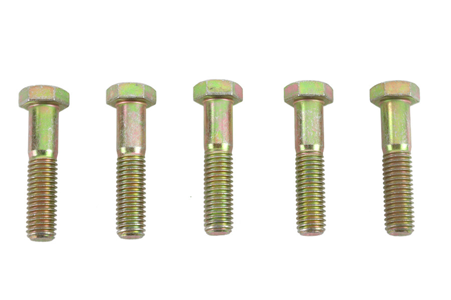 V-Twin Zinc Hex Cap Bolts 1/2 Inch-13 x 2-1/4 Inch – Pack of 5