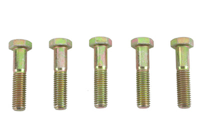 V-Twin Zinc Hex Cap Bolts 1/2 Inch-13 x 2-1/4 Inch – Pack of 5