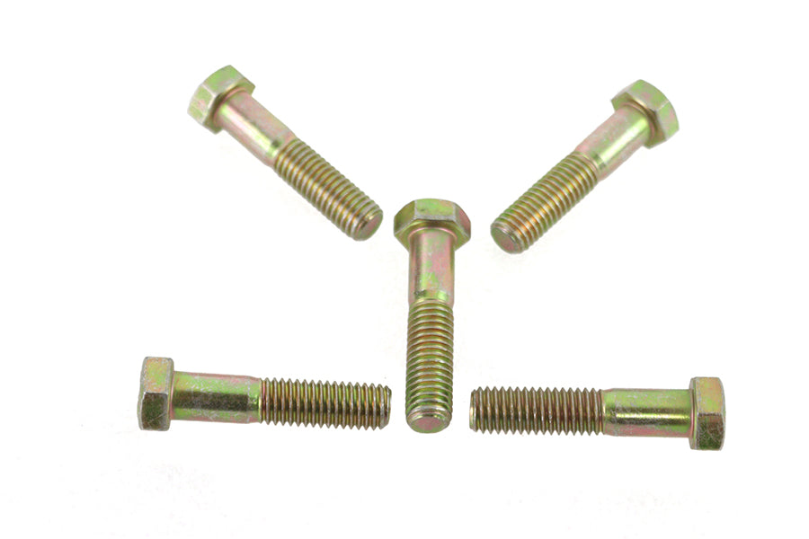 V-Twin Zinc Hex Cap Bolts 1/2 Inch-13 x 2-1/4 Inch – Pack of 5