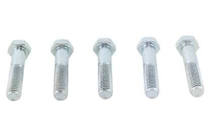 V-Twin Zinc Hex Cap Bolts 1/2 inch-13 x 2-1/2 inch (Pack of 5)