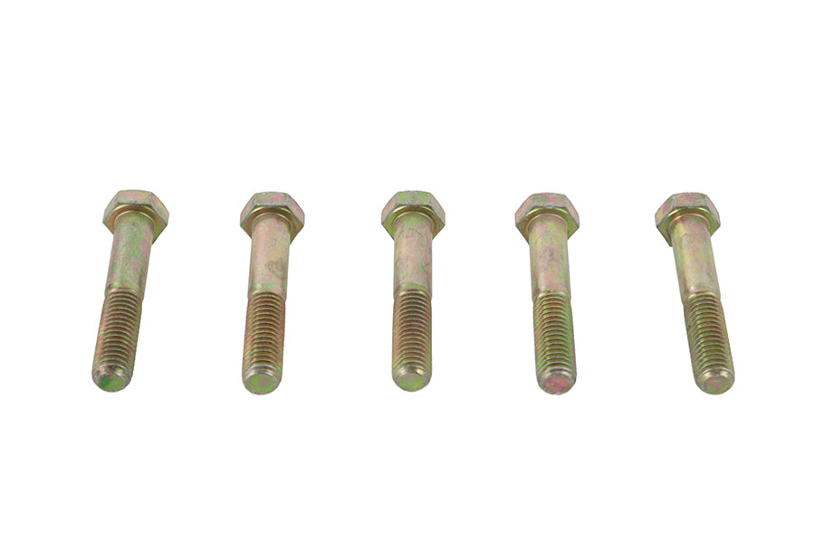 V-Twin Zinc Hex Cap Bolts 1/2 inch-13 x 2-3/4 inch, Pack of 5