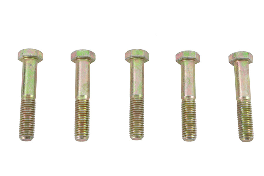 V-Twin Zinc Hex Cap Bolts 1/2 inch-13 x 2-3/4 inch, Pack of 5