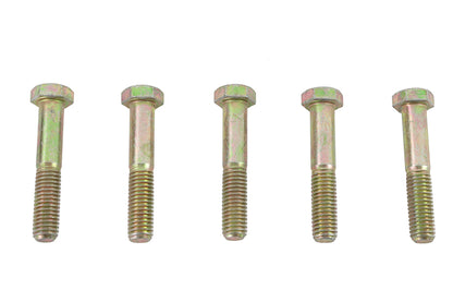 V-Twin Zinc Hex Cap Bolts 1/2 inch-13 x 2-3/4 inch, Pack of 5