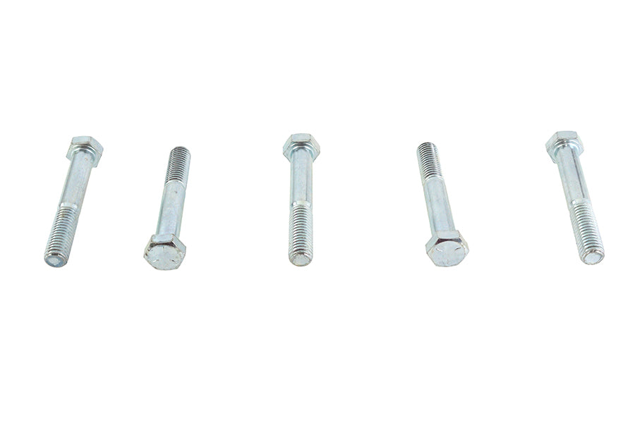V-Twin Zinc Hex Cap Bolts 1/2 inch-13 x 3-1/4 inch, Pack of 5