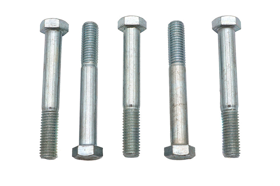 V-Twin Zinc Hex Cap Bolts 1/2 inch-13 x 3-5/8 inch (Pack of 5)