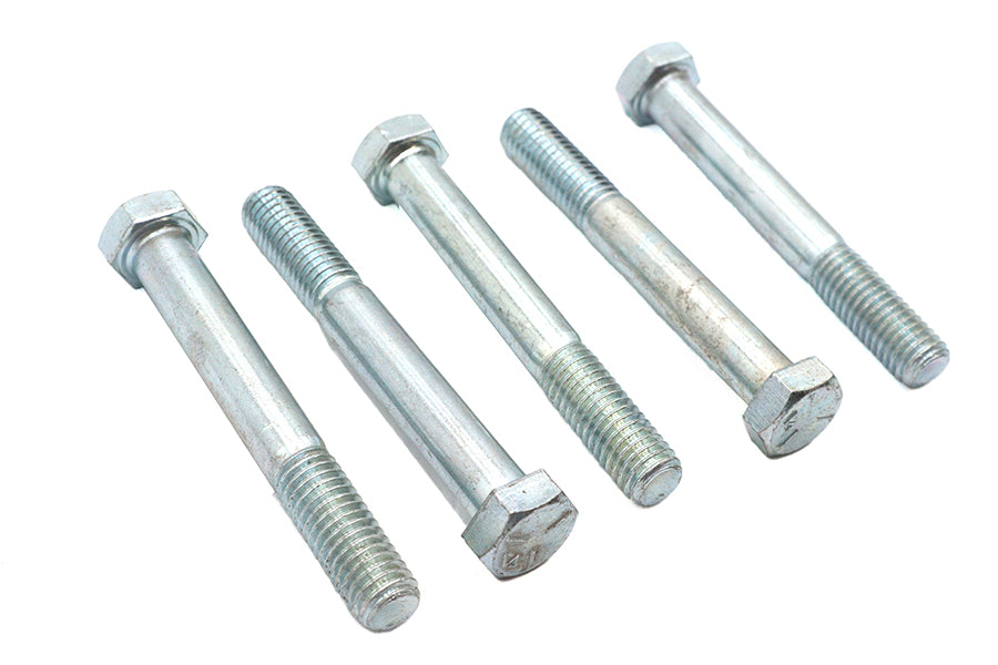 V-Twin Zinc Hex Cap Bolts 1/2 inch-13 x 3-5/8 inch (Pack of 5)