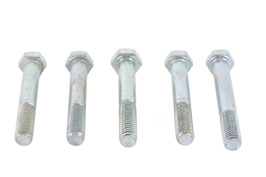 V-Twin Zinc Hex Cap Bolts 1/2 inch-13 x 3-3/4 inch - Pack of 5
