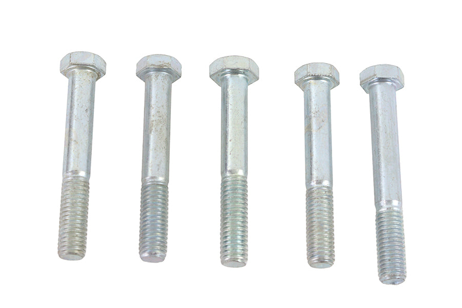 V-Twin Zinc Hex Cap Bolts 1/2 inch-13 x 3-3/4 inch - Pack of 5