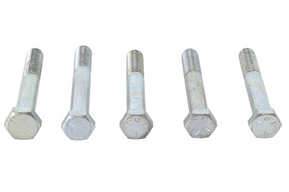 V-Twin Zinc Hex Cap Bolts 1/2 inch-13 x 3-3/4 inch - Pack of 5