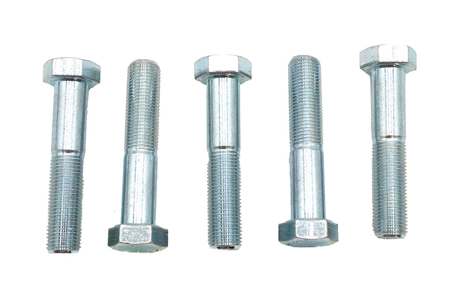 V-Twin Zinc Hex Cap Bolts 1/4 inch-28 x 1/2 inch (Pack of 5)