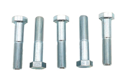 V-Twin Zinc Hex Cap Bolts 1/4 inch-28 x 1/2 inch (Pack of 5)
