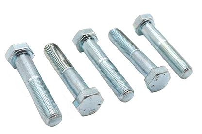 V-Twin Zinc Hex Cap Bolts 1/4 inch-28 x 1/2 inch (Pack of 5)
