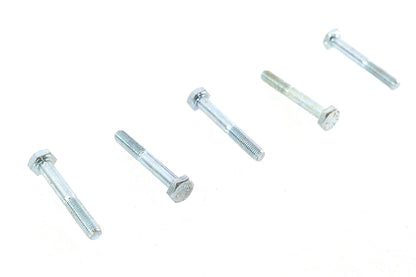 V-Twin Zinc Hex Cap Bolts 1/4 inch-28 x 1-3/4 inch - Pack of 5