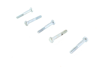 V-Twin Zinc Hex Cap Bolts 1/4 inch-28 x 1-3/4 inch - Pack of 5