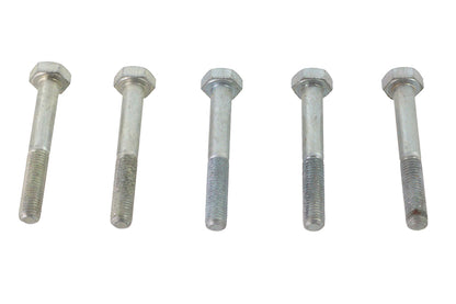 V-Twin Zinc Hex Cap Bolts 1/4 inch-28 x 1-7/8 inch (Pack of 5)