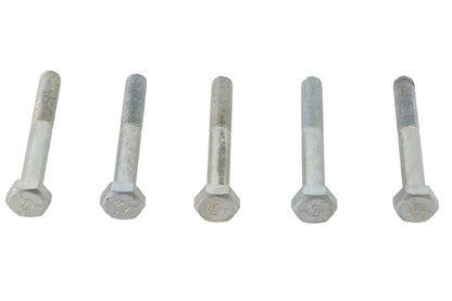 V-Twin Zinc Hex Cap Bolts 1/4 inch-28 x 1-7/8 inch (Pack of 5)