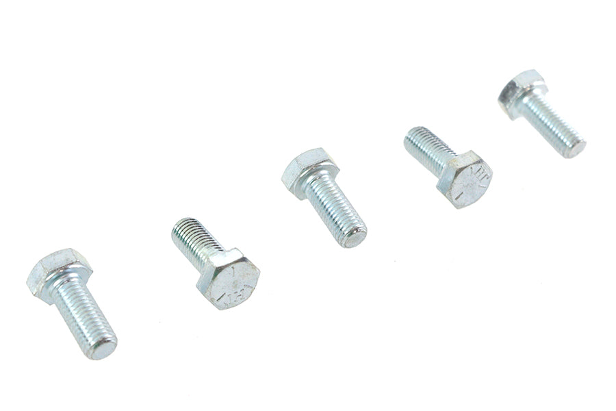 V-Twin Zinc Hex Cap Bolts 5/16 inch-24 x 3/4 inch (Pack of 5)