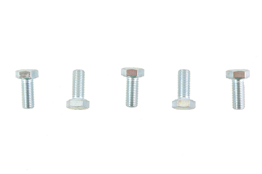 V-Twin Zinc Hex Cap Bolts 5/16 inch-24 x 3/4 inch (Pack of 5)