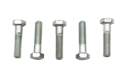 V-Twin Zinc Hex Cap Bolts 5/16 inch-24 x 1-3/8 inch (Pack of 5)