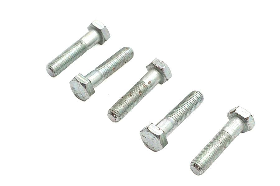 V-Twin Zinc Hex Cap Bolts 5/16 inch-24 x 1-3/8 inch (Pack of 5)